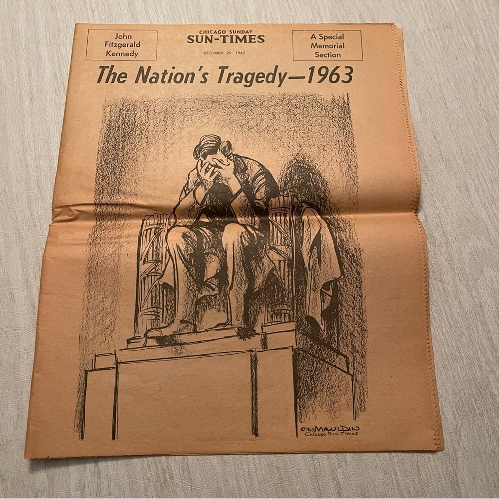 Chicago Sunday Sun-Times December 29, 1963 The Nations Tragedy-1963 newspaper